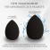 Makeup sponge, set - 4 pcs, increase when getting wet, multi -colored