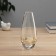 VAZA Glass "Milagros" stripes classic, D-4cm, h-18x8 cm, transparent