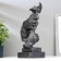 Souvenir Polystone "Male Face - Silence" Blaged Copper 34x12x11 cm