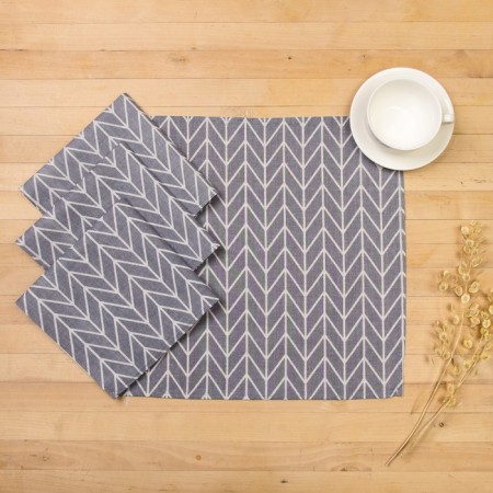 A set of decorative napkins of a dilan 40x40cm 4pcs, Christmas tree, 100% PE
