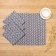 A set of decorative napkins of a dilan 40x40cm 4pcs, Christmas tree, 100% PE