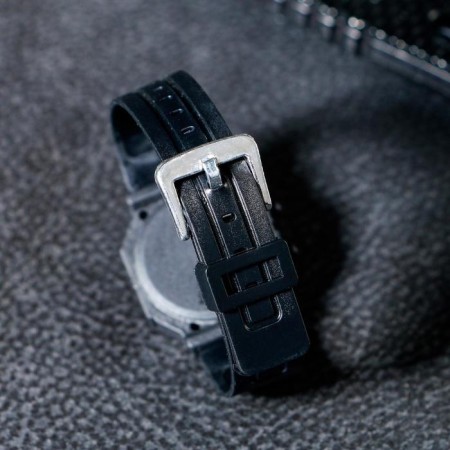 Watch of washing electronic, children, "Fairy Tale", silicone strap, black-1