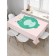 The tablecloth “Satisfied frog”, rectangular, Saten, size 145x180 cm