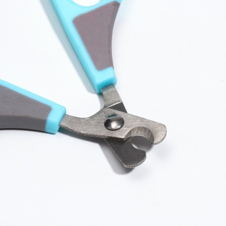 Cooperus scissors curved, hole 7 mm, blue with gray-2