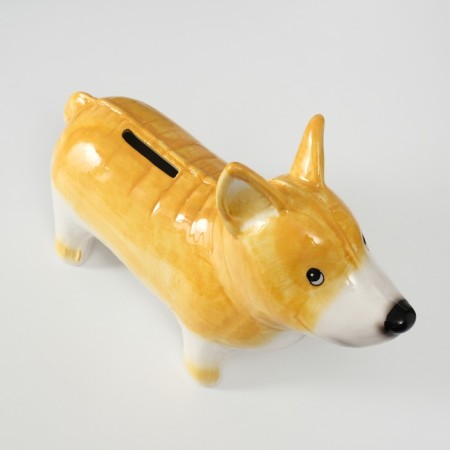 Копилка керамика "Корги-шарик" 8,2х23,4х15,7 см-5