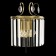 Lamp Citilux "Inga" CL335323, 25x30.5 cm, 2x60W, E14, brown color