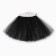 Children's skirt kaftan "shine" black, length 30 cm