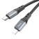 Hoco X92, Type -C cable - Lightning, 3 m, silicone braid, black