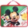 Plastic folder with A4 handles, on a zipper, 75x330x260 mm, Mickey Mouse