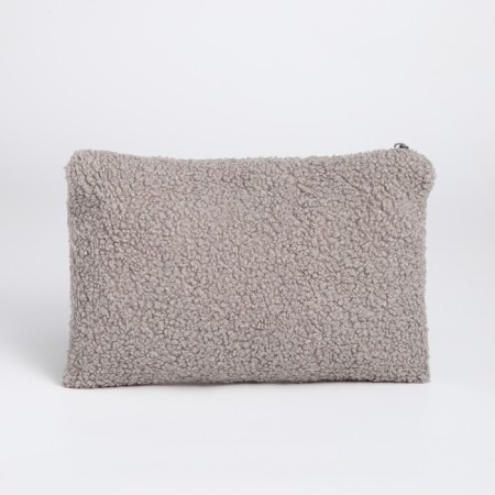 Lightning cosmetic bag, textura, gray color-2