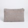 Lightning cosmetic bag, textura, gray color
