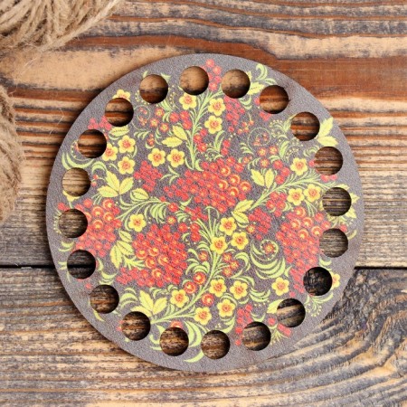 Harvesting "Khokhloma", bottom plywood 3 mm, 10 cm, d = 9mm-2