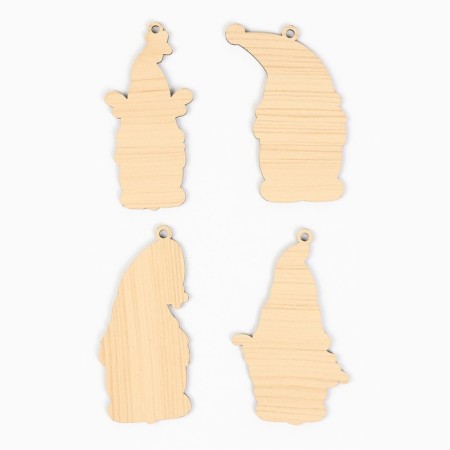 Christmas tree Christmas tree, 4 pcs, set, gnomes-3