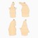 Christmas tree Christmas tree, 4 pcs, set, gnomes
