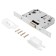 Latch allyur art l7050s w, matte white color, 18 mm bar without handles with a latch