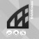 Vertical papers 75 mm, Erichkrause Office, Black