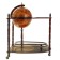 Globus bar is decorative, floor, with double shelves 87x69x44 cm