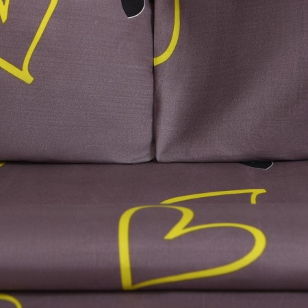 Bed linen saving and 2 joint venture "Hearts" 175x215cm, 180x215cm, 70x70cm-2 pcs, Kolisatin, 80 g/m²-3