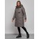 Coat insulated winter female, size 50, dark gray color