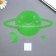Phosphorus sticker "Planet" with adhesive pads set of 3 pcs mix 29.5x25 cm