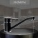 Kitchen mixer Zein Z3829, single -leaf, pour length 22 cm, 35 mm cartridge, black