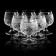 A set of crystal glasses for cognac "Rombs", 200 ml, 6 pcs