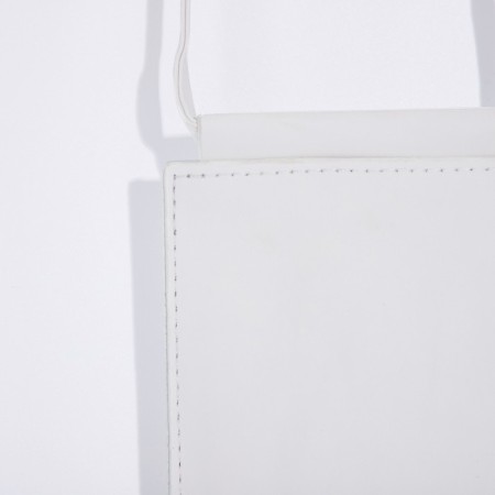 Cross-Bodi bag without fastening, white color-2