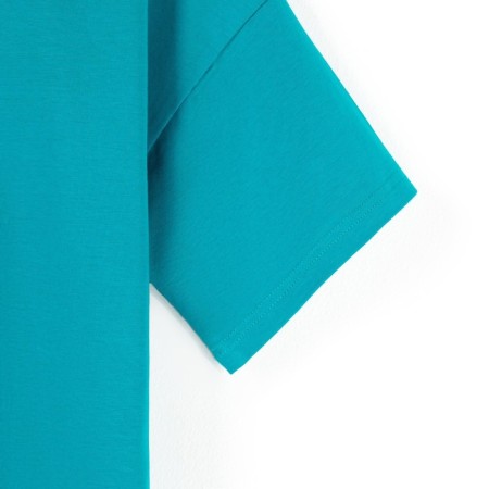 Women's T -shirt Minaku: Basic Line, Aquamarine color, size 44-9