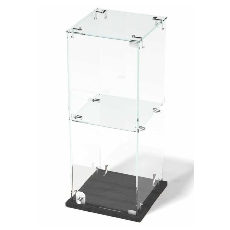 Table window, 1 shelf, 300 × 300 × 700, chipboard, glass color gray-1