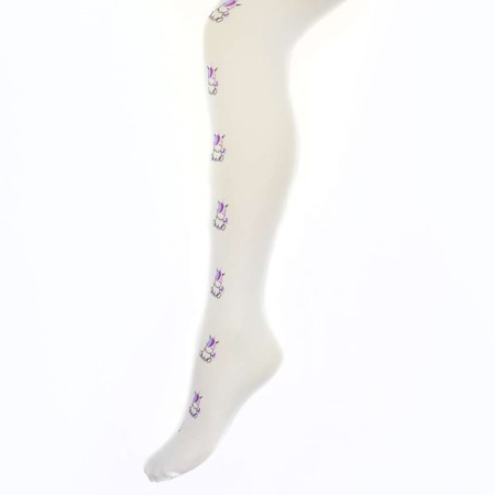 Pantyhose children, white color, height 146-152 (11-12 years)-10