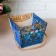 Kashpo Wooden "Basket, New Year", self-assembled, handle- cord, 17.9 × 17.3 × 14.2 cm