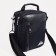 Male bag on lightning, rise, long belt, black color