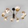 Chandelier CREEK, 8x60W E27, black color, bronze