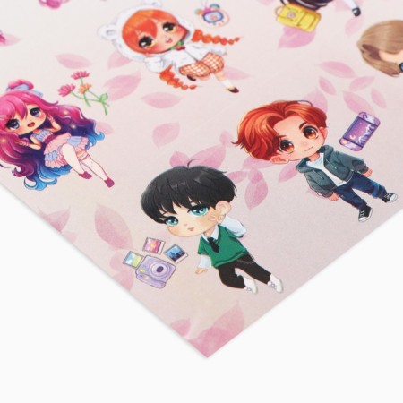 Paper stickers "Anime", 11 x 15.5 cm-1