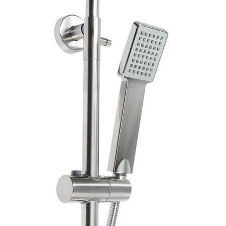 Shower system Accoona A8301, with a tropical shower, stainless steel, color satin-2
