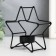 Summary Metal for 1 candle "Star" d-3.8 cm black 12x5x11.8 cm