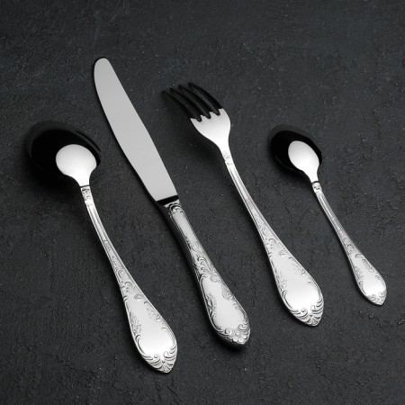 A set of cutlery "Ambassador", 24 items, decorative box, silver color-3
