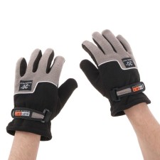 Motorcycle gloves, winter to -20, single -sized, black and gray