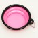 Silicone bowl, folding, 350 ml, 13 cm, pink