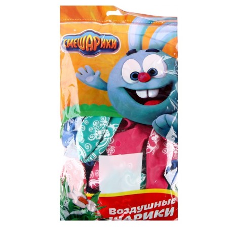 Latex ball 14 "Smeshariki", pastel, 5 tbsp. Figure, set 25 pcs. Mix-1