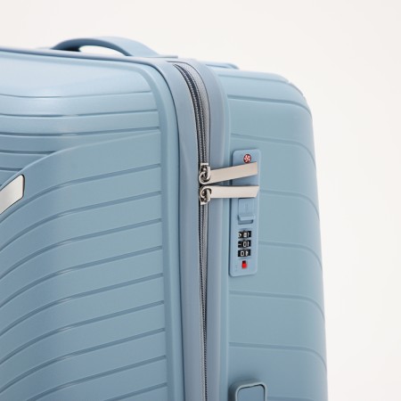 Big suitcase 28 ", lightning department, code castle, 4 wheels, blue color-3