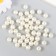 Set of beads "needlework" plastic, diameter 10 mm, 25 g, milk