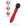 Bilateral vibro -massager Black & Red by Toyfa, Silicon, Red, 21 cm