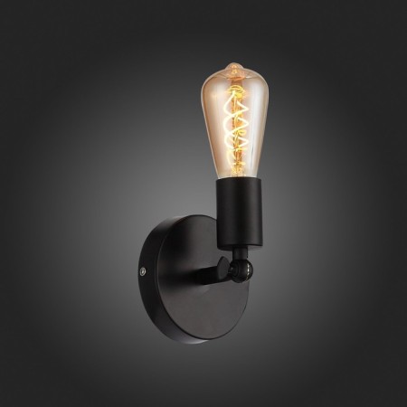 Wall lamp EVOLUCE. SL419.401.01. ANO. 1x60 W, E27, 10x12 cm, black color-7