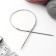 The knitting needles are circular, for knitting, with a metal cable, d = 2.5 mm, 14/80 cm