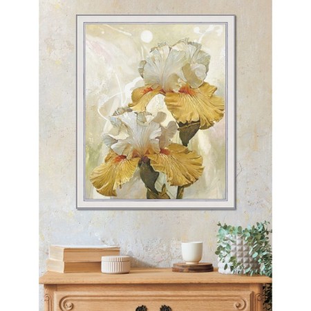 Reproduction of the picture "Romantic irises. No. 2 ”, 40x50, frame (45-a355)-5