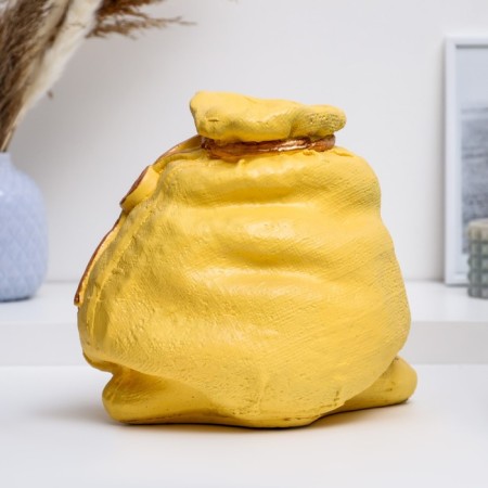 Piggy bank "Carbon bag" yellow 22x27cm-2
