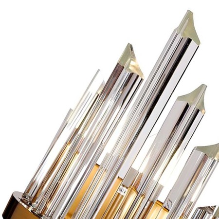 Sconces st. SL1178.221.02. Arezzo. 2x40 watts, E14, 22x54 cm, golden color-5