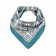 Textile scarf, turquoise color, size 58x58