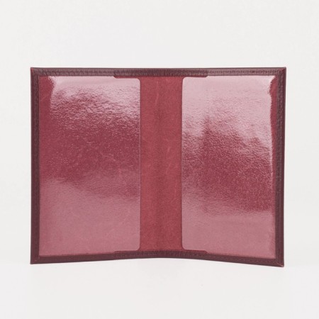TEXTURA passport cover, burgundy color-2